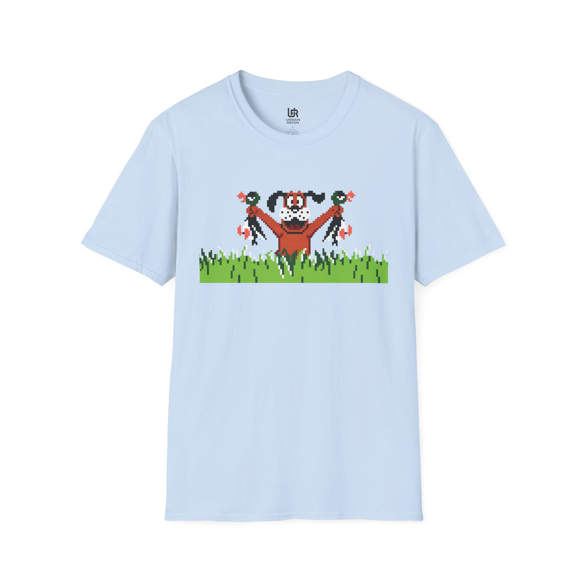 Retro Pixel Duck Hunting T-Shirt — Cute Spooky Harvest Graphic