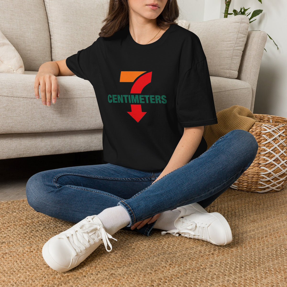 7 Centimeters Graphic T-Shirt — Bold Retro Number Tee