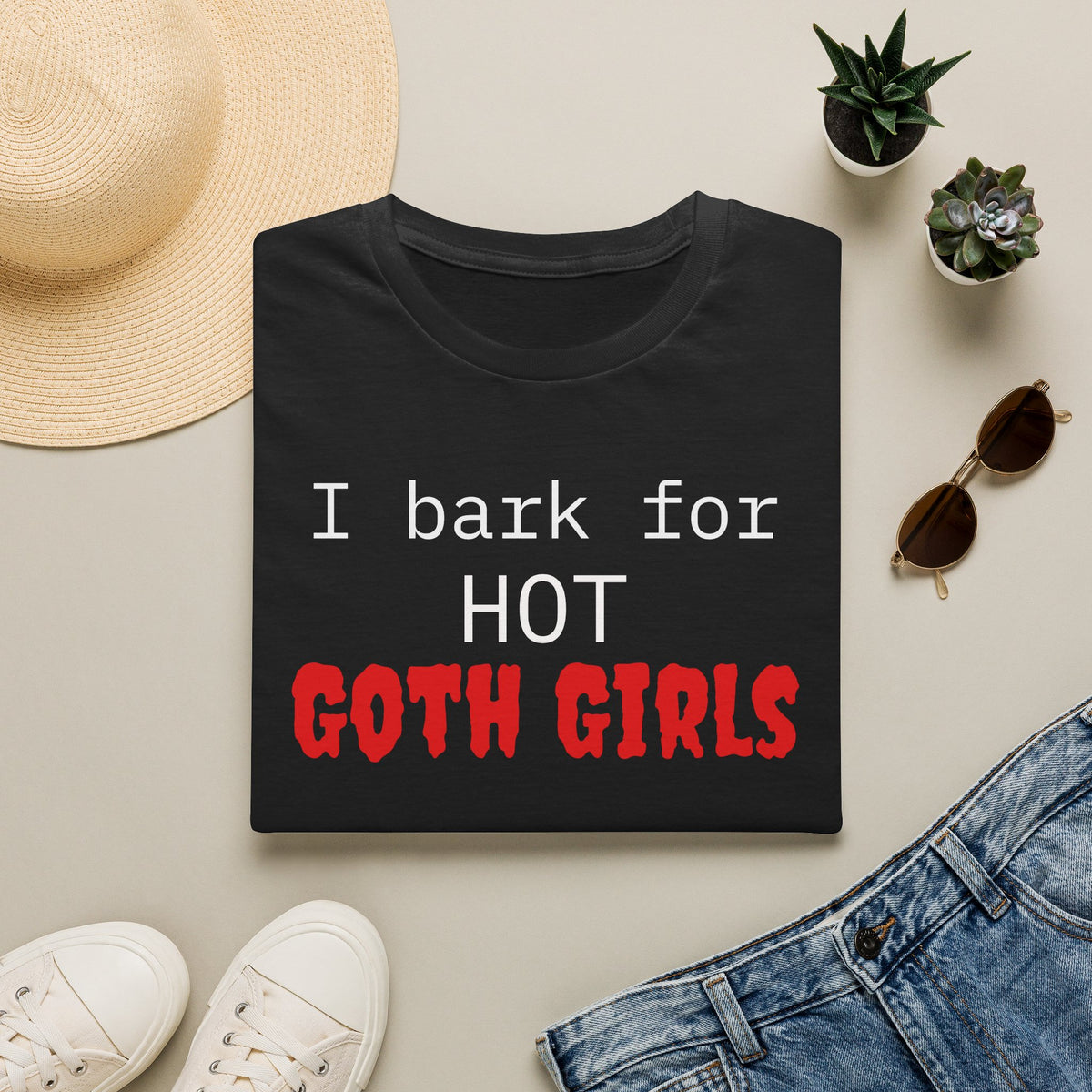 I Bark for Hot Goth Girls T-Shirt