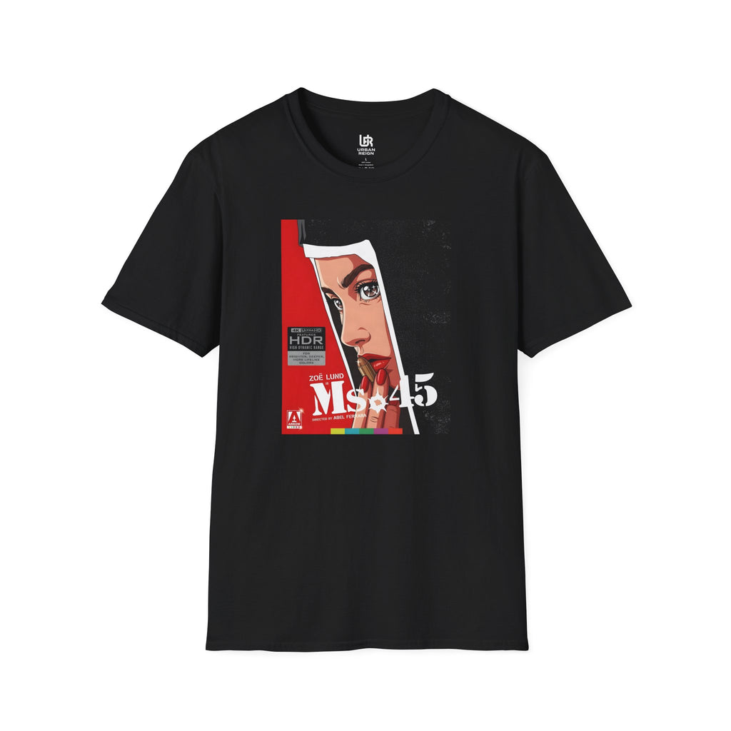 Ms.45 Retro Pop Art T‑Shirt — Bold Graphic Femme Fatale Tee