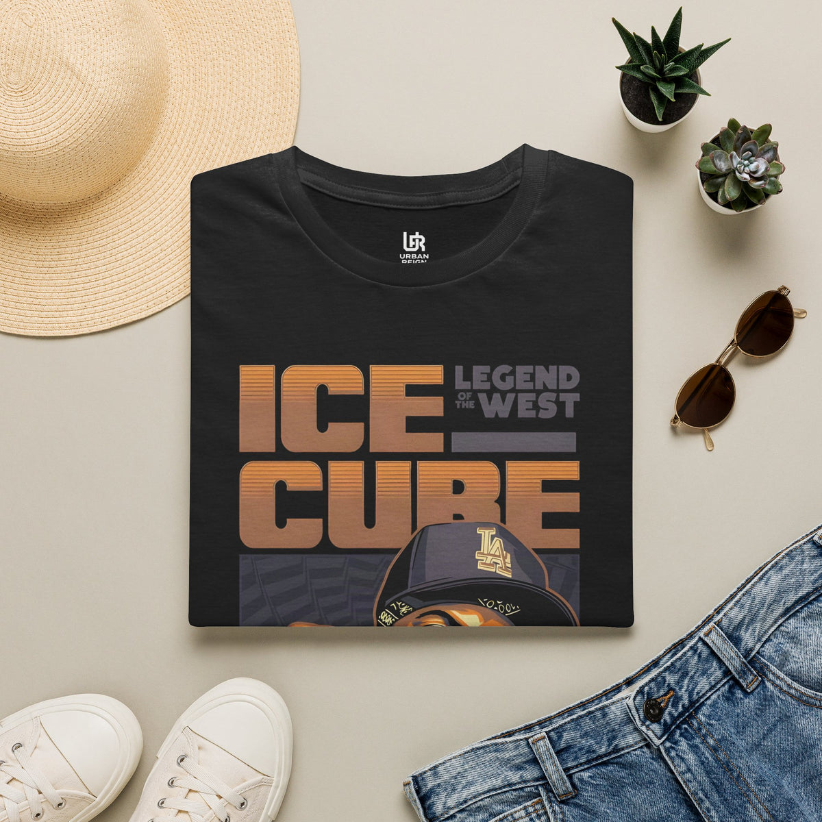Ice Cube "Legend of the West" Graphic T-Shirt — Retro Hip-Hop Tribute Tee
