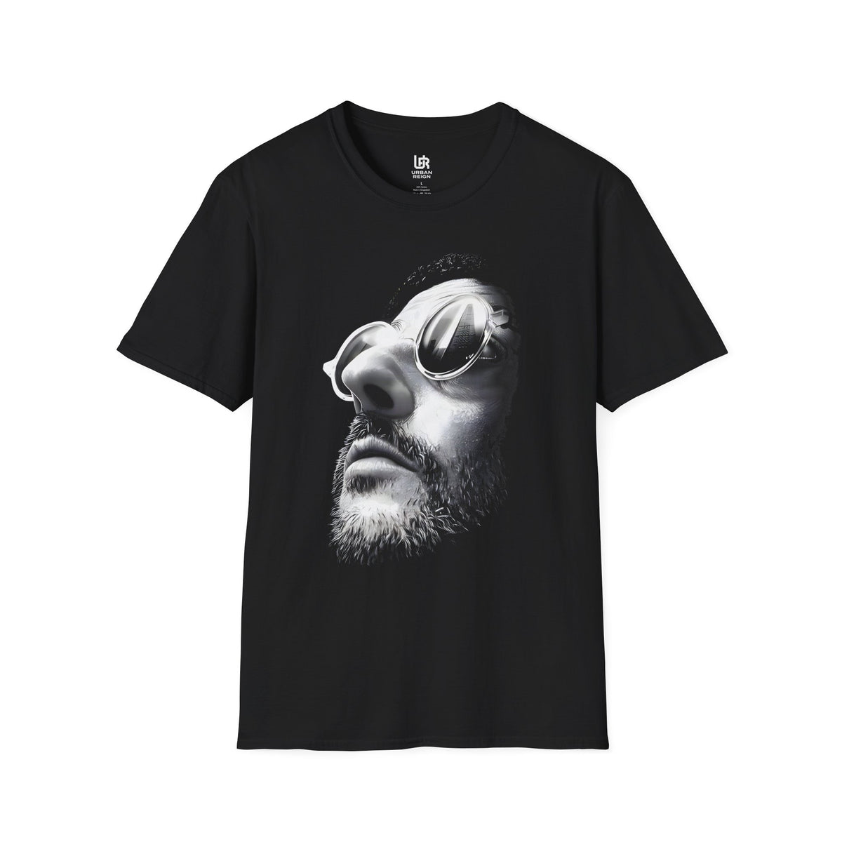 Leon — Reflective Sunglasses Face Art T-Shirt