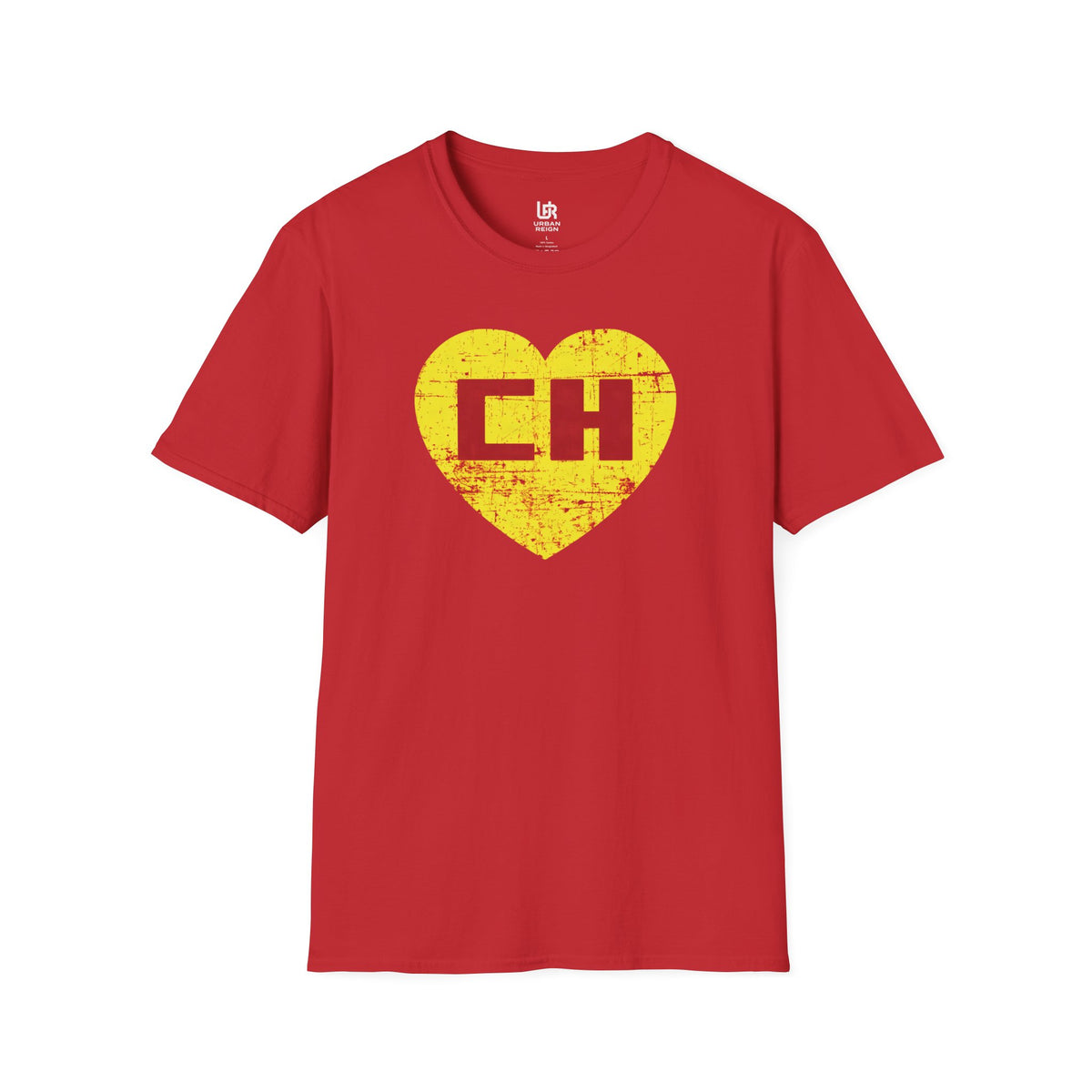 Chapulin Heart Graphic T‑Shirt — Retro Distressed Love Logo Tee