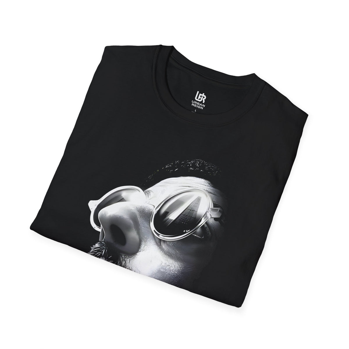 Leon — Reflective Sunglasses Face Art T-Shirt