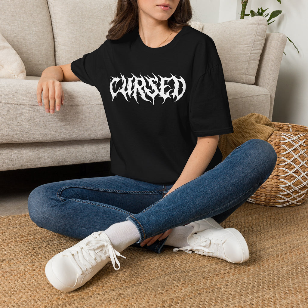 Cursed Gothic Horror Graphic T-Shirt