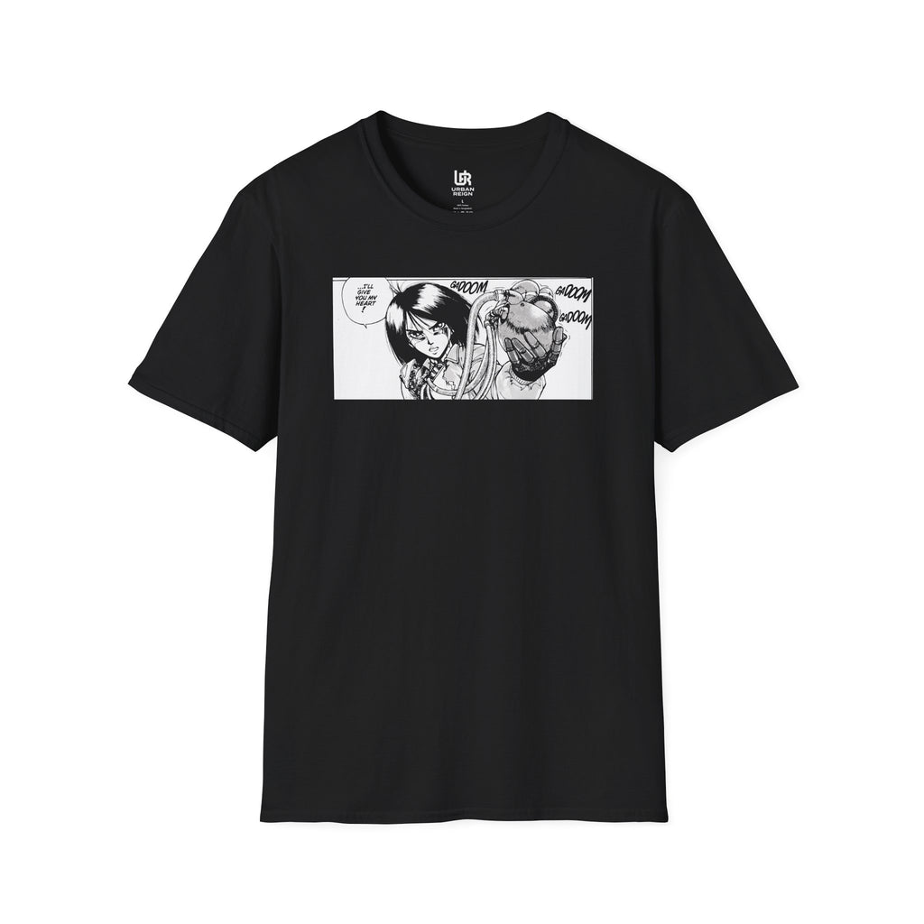 Manga Panel T-Shirt — 'It's My Problem' Black Graphic Tee