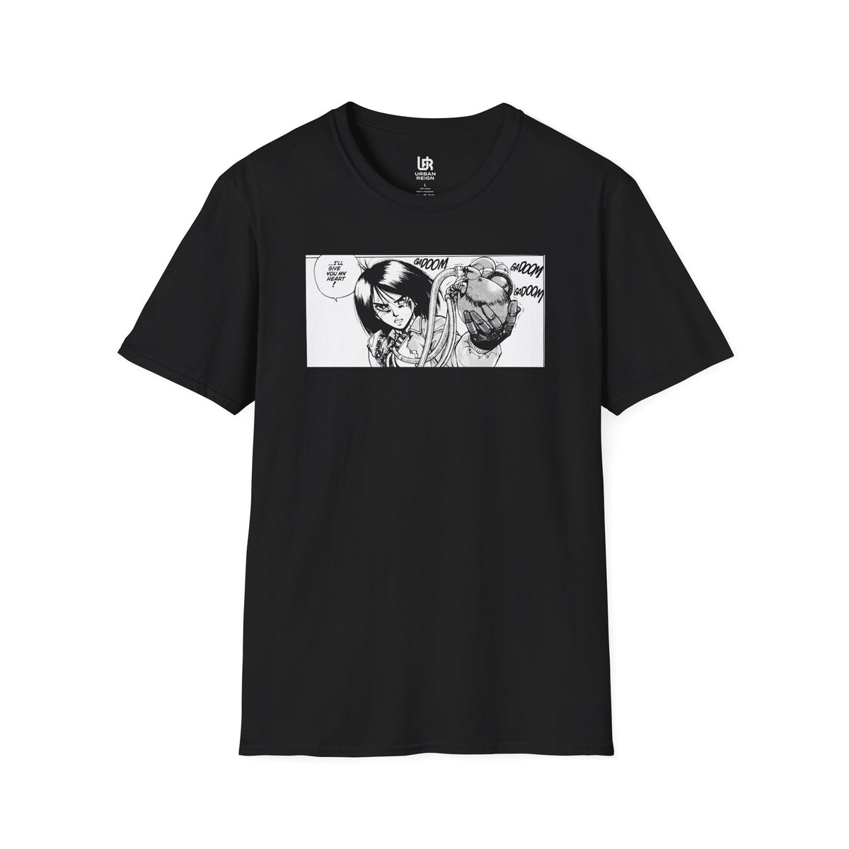 Manga Panel T-Shirt — 'It's My Problem' Black Graphic Tee