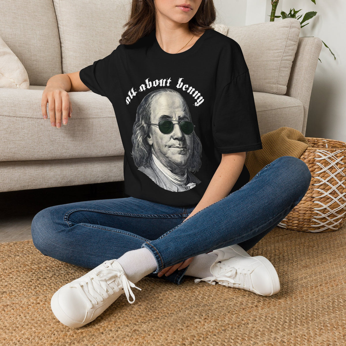 T-Shirt — All About Benny Benjamin Franklin Graphic Tee