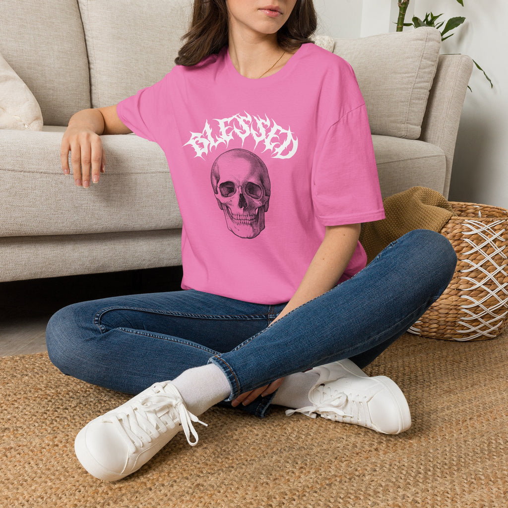 Pink Skull Graphic T-Shirt