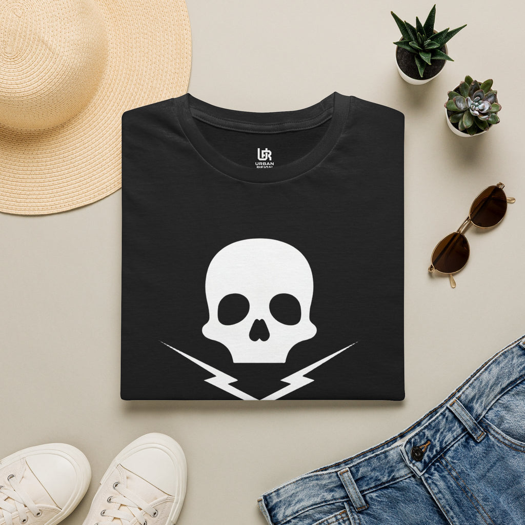 Skull & Lightning Graphic T-Shirt