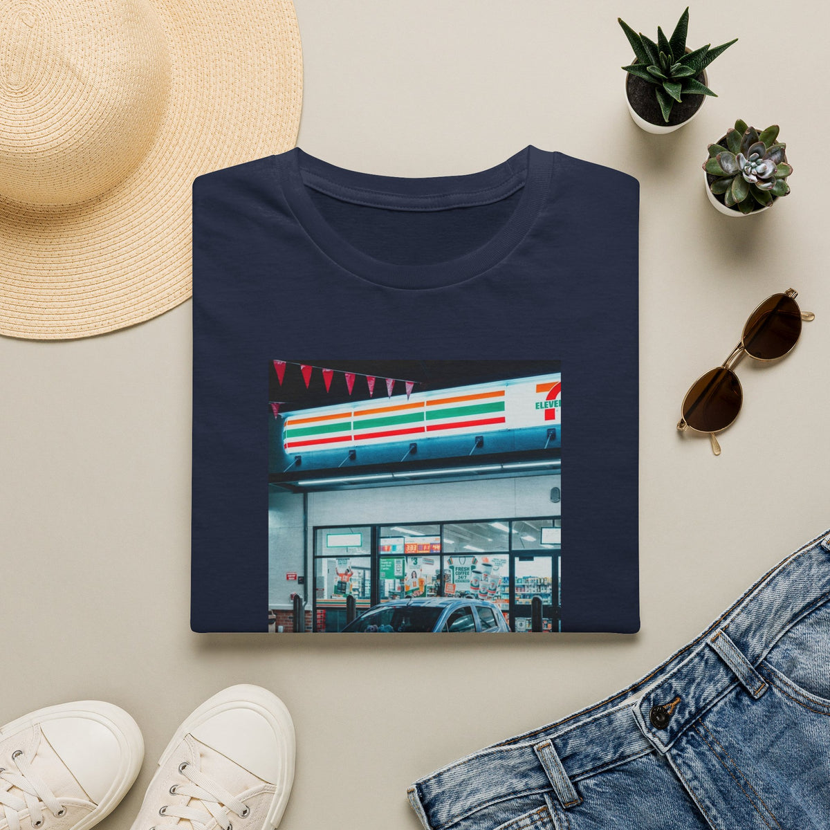 Runner956 @ 7Eleven T-Shirt — Retro Nighttime 7-11 Vibe Tee