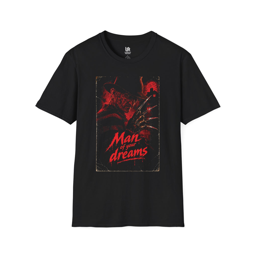 T-Shirt — "Man of Your Dreams" Horror Graphic Tee