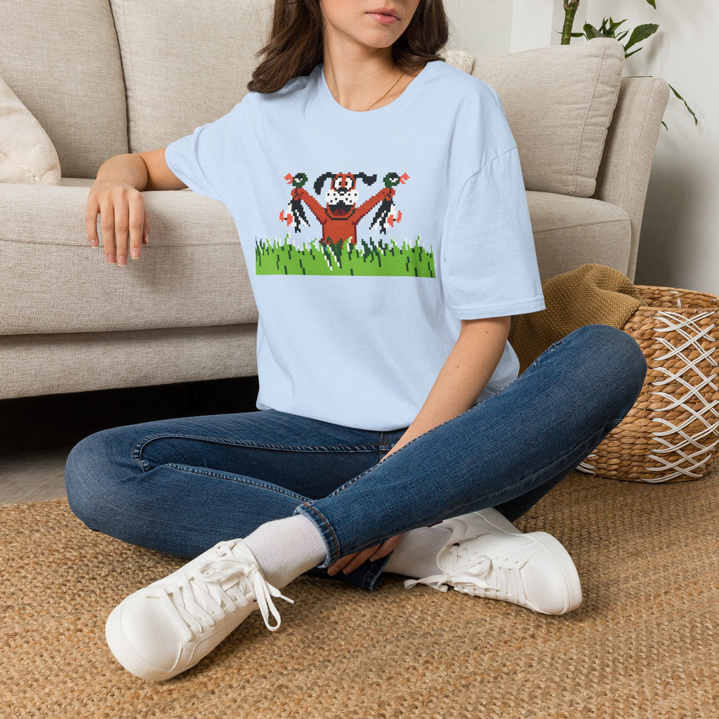 Retro Pixel Duck Hunting T-Shirt — Cute Spooky Harvest Graphic