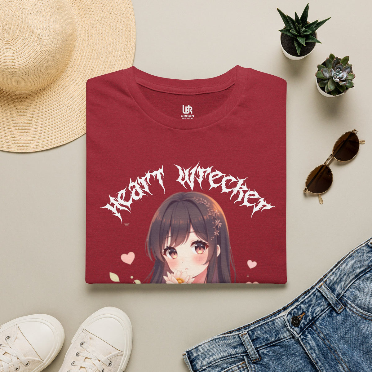 Anime Girl “Heart Wrecker” T-Shirt