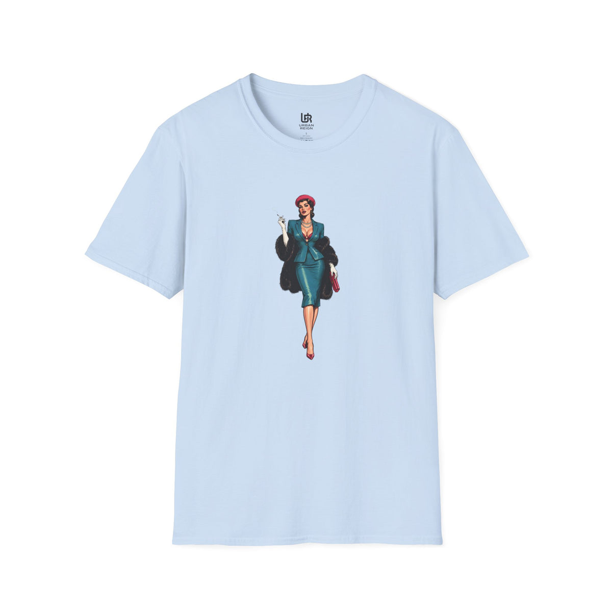 La Dama T-Shirt — Retro Glam Lady Illustration Tee