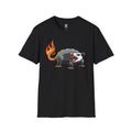 Flaming Opossum Graphic T-Shirt — Punk Animal Art Tee