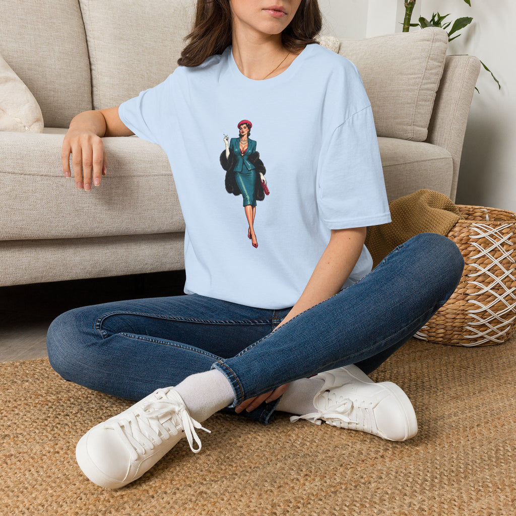 La Dama T-Shirt — Retro Glam Lady Illustration Tee