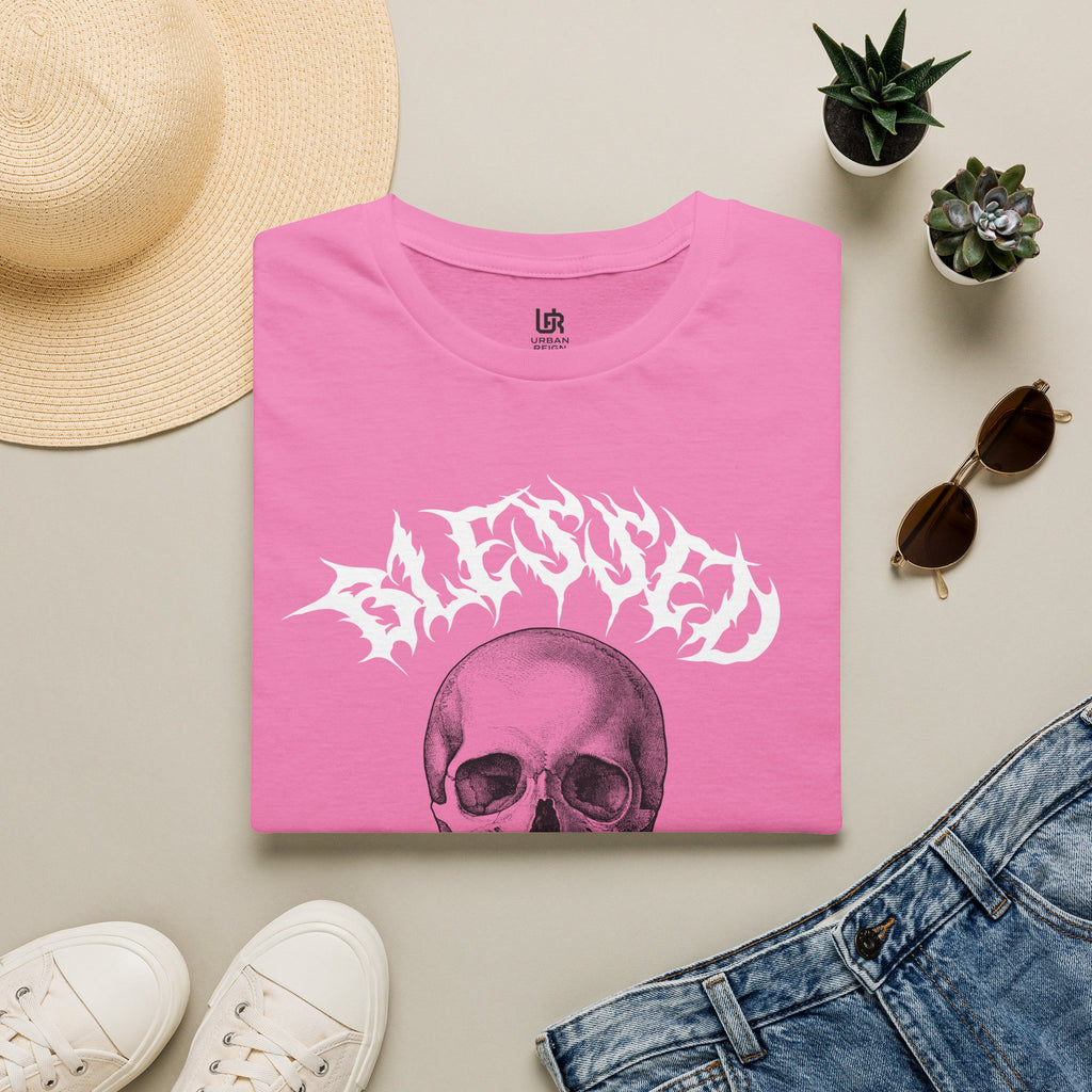 Pink Skull Graphic T-Shirt