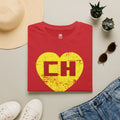 Chapulin Heart Graphic T‑Shirt — Retro Distressed Love Logo Tee