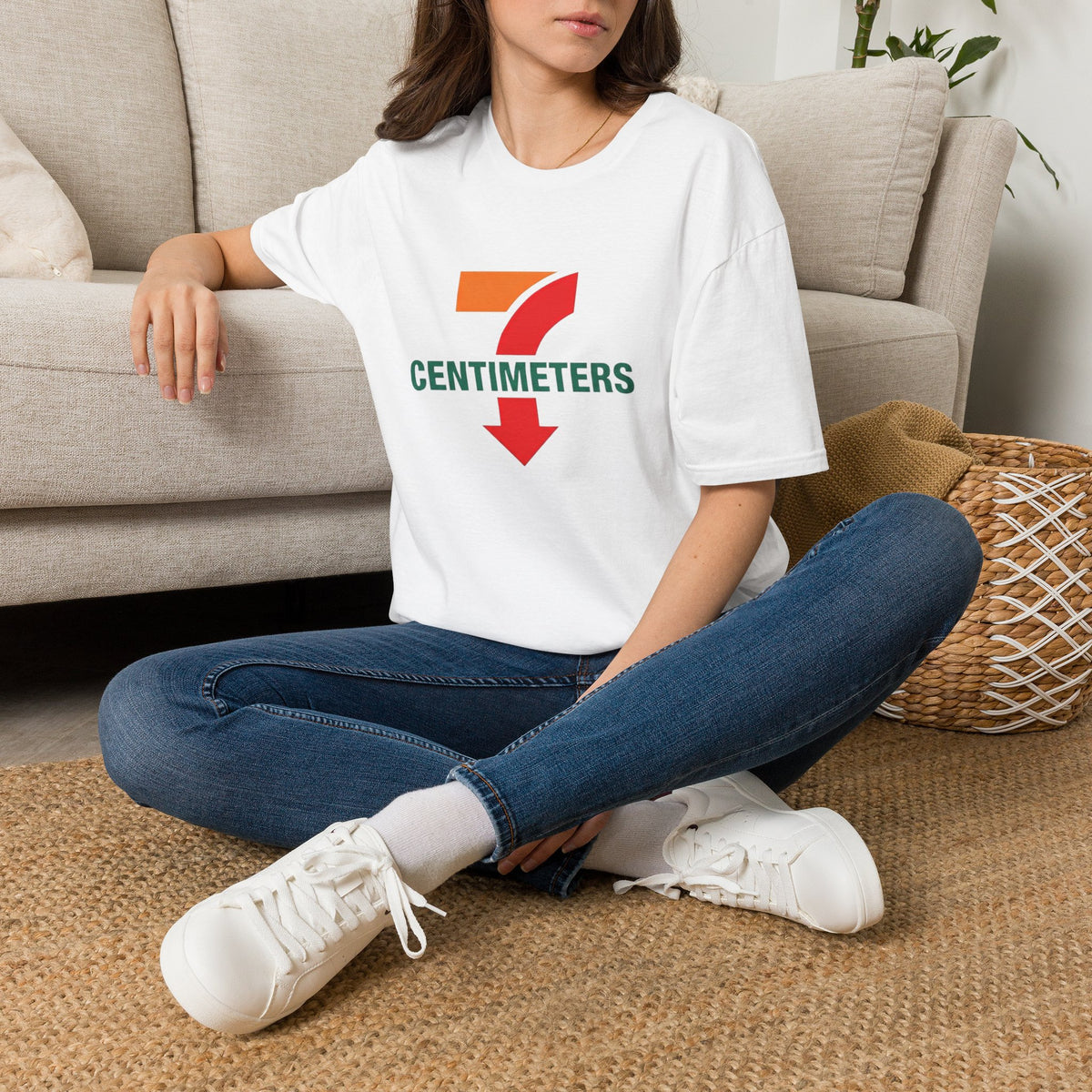 7 Centimeters Graphic T-Shirt — Bold Retro Number Tee