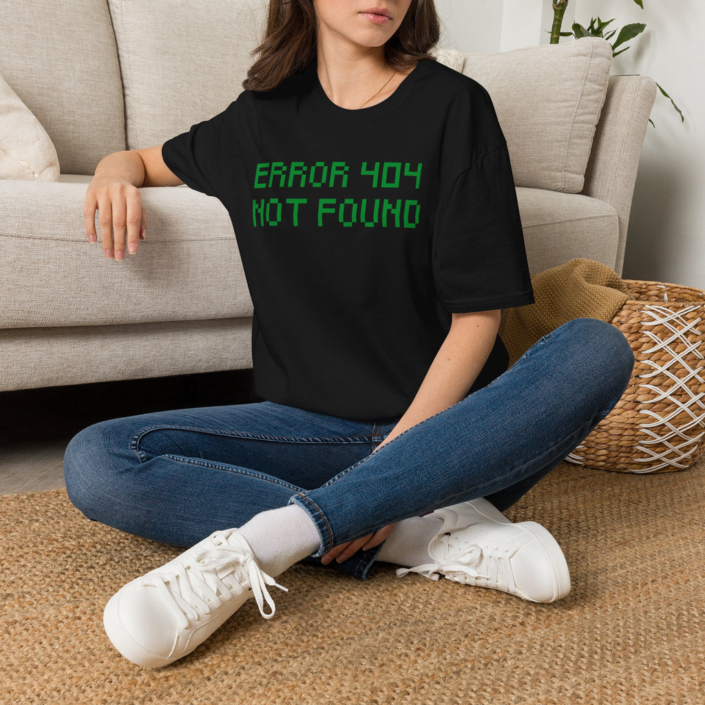 Error 404 Not Found T-Shirt — Funny Retro Computer Tech Tee