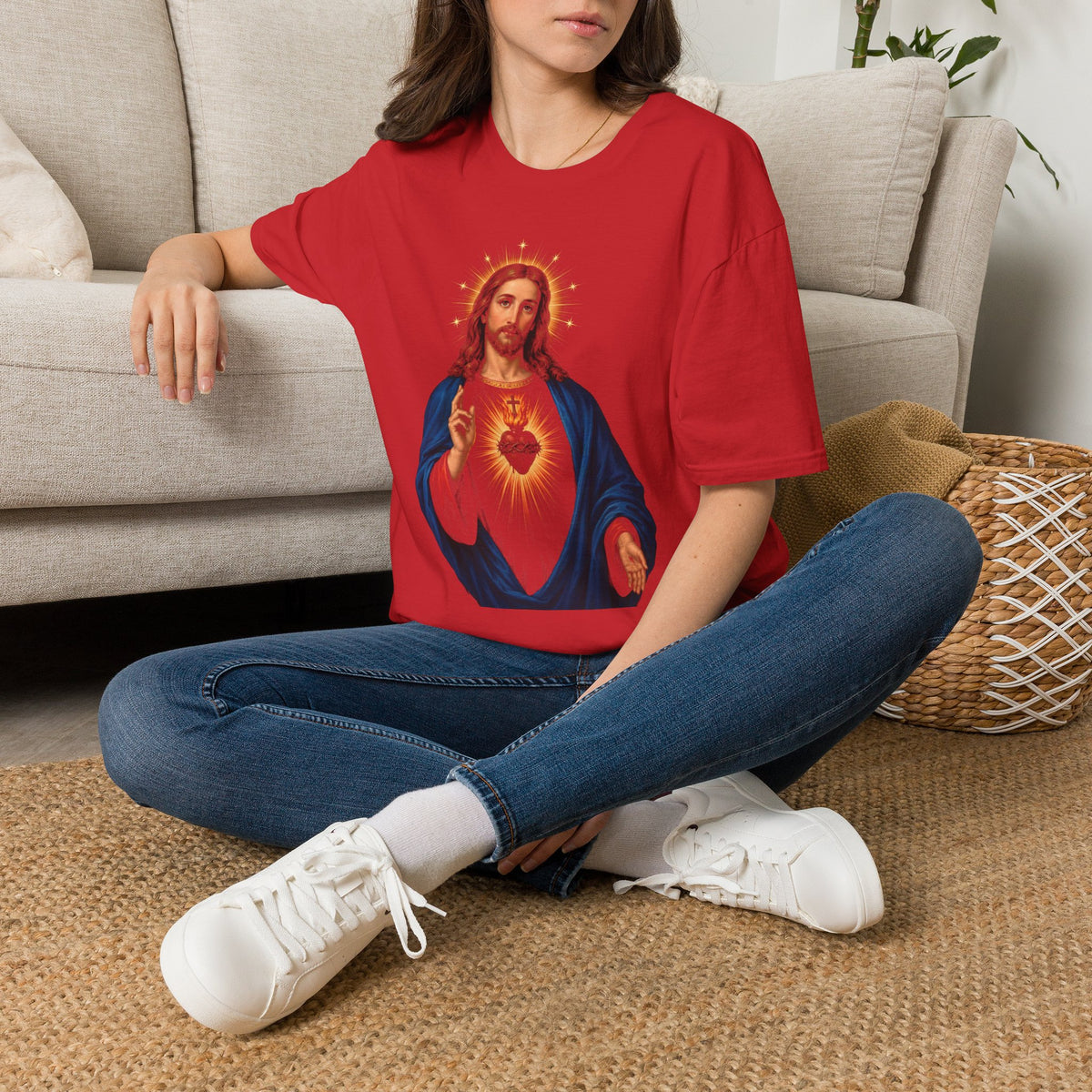 Sacred Heart Jesus T-Shirt — Religious Christian Devotional Tee