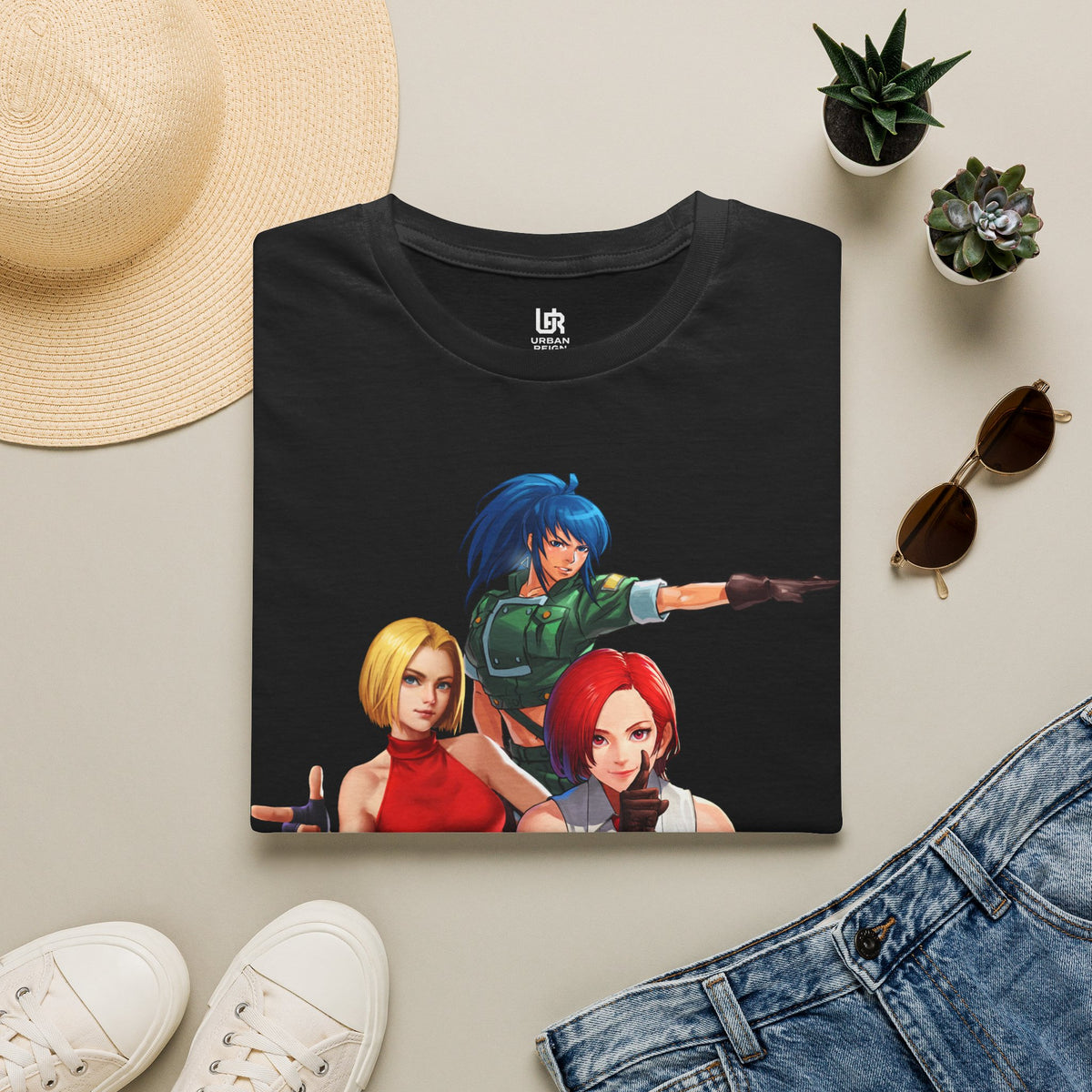 KOF Trio Character Graphic T-Shirt