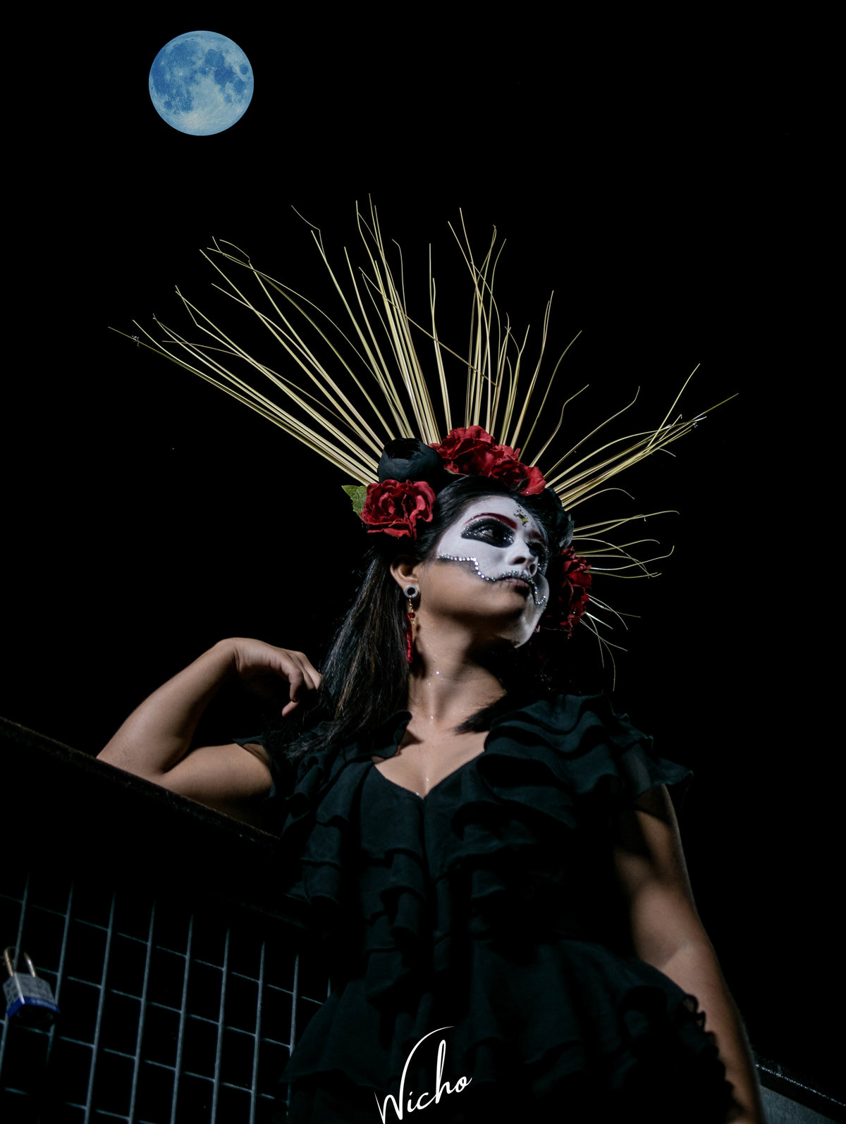 La Catrina Under the Moon – Fine Art Photography Print